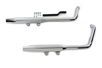 *UPDATE Exhaust Pipes Tapered Mufflers Chrome