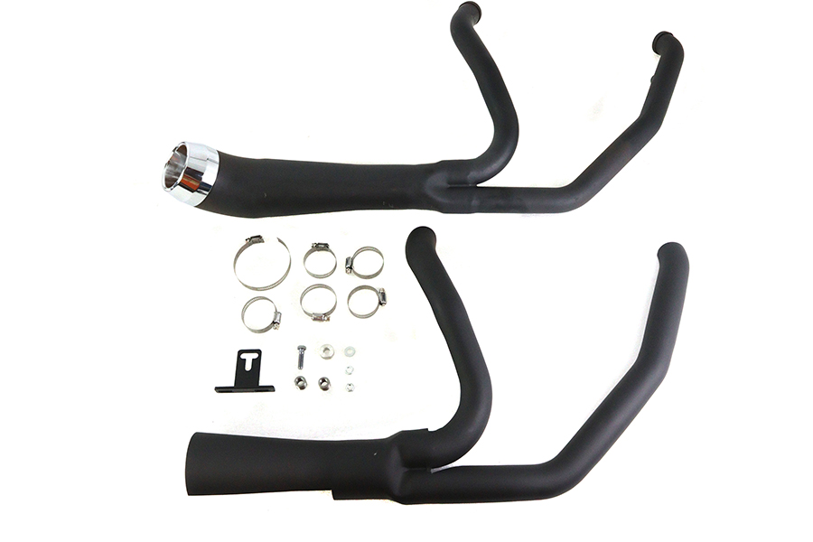 Cyclone 1-3/4" 2 into 1 Exhaust Header Set Black