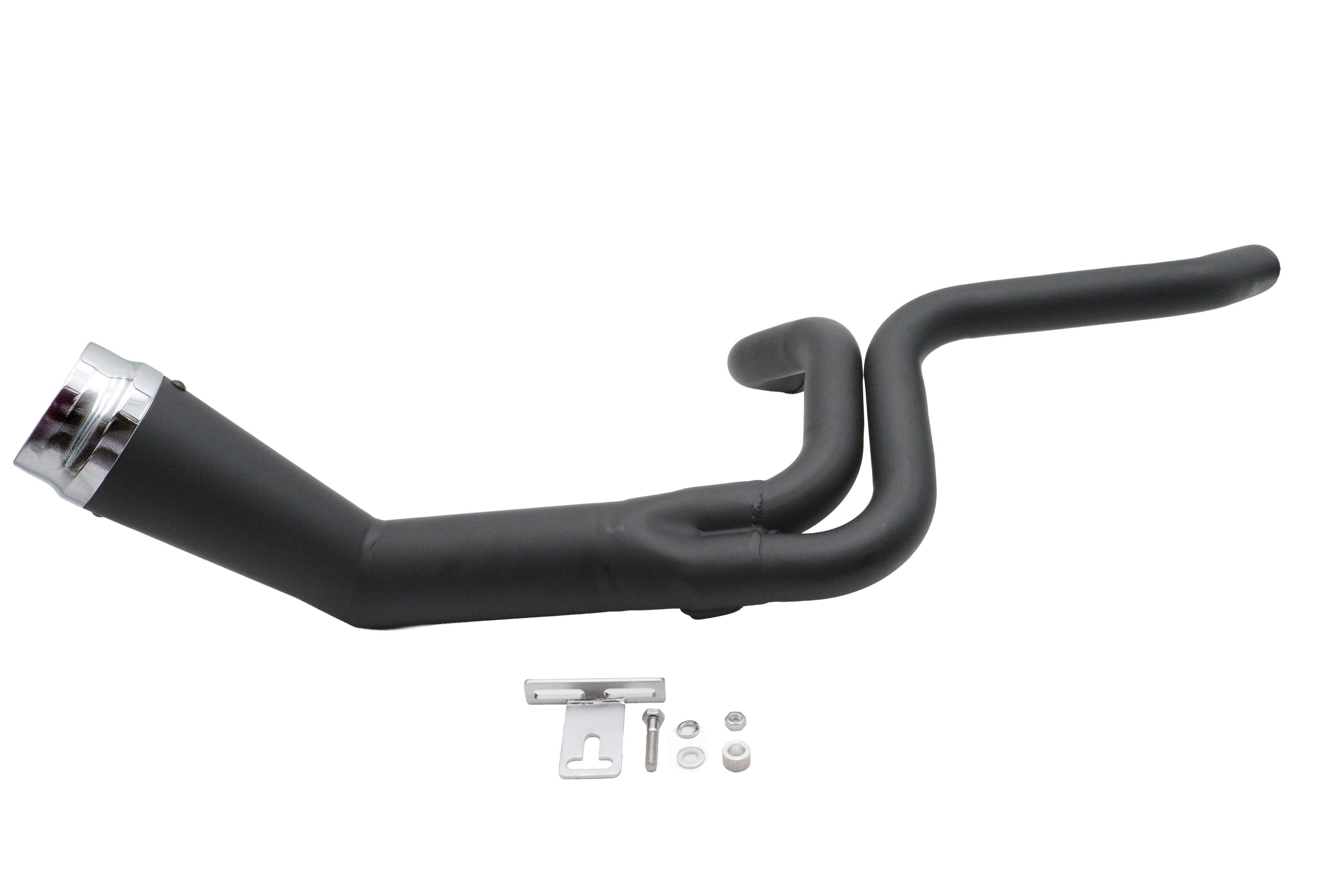 Cyclone 1-3/4" 2 into 1 Exhaust Header Set Black