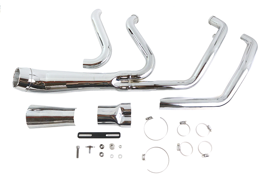 Cyclone 1-3/4" 2 into 1 Exhaust Header Set Chrome