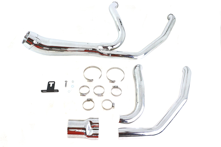 Factory Sample Cyclone 1-3/4" 2 into 1 Exhaust Header Set   Chrome