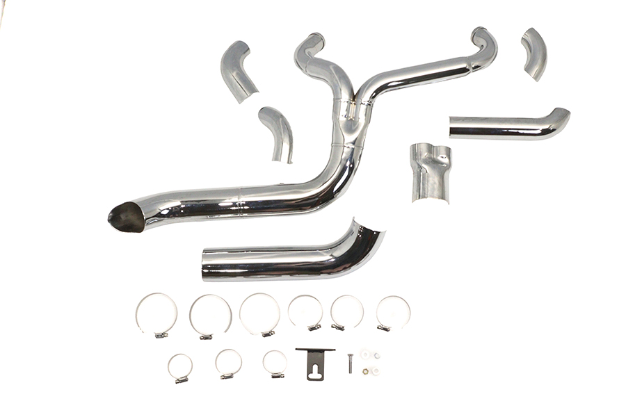 Factory Sample Speedster 1-3/4" 2 into 1 Exhaust Header Set Chrome