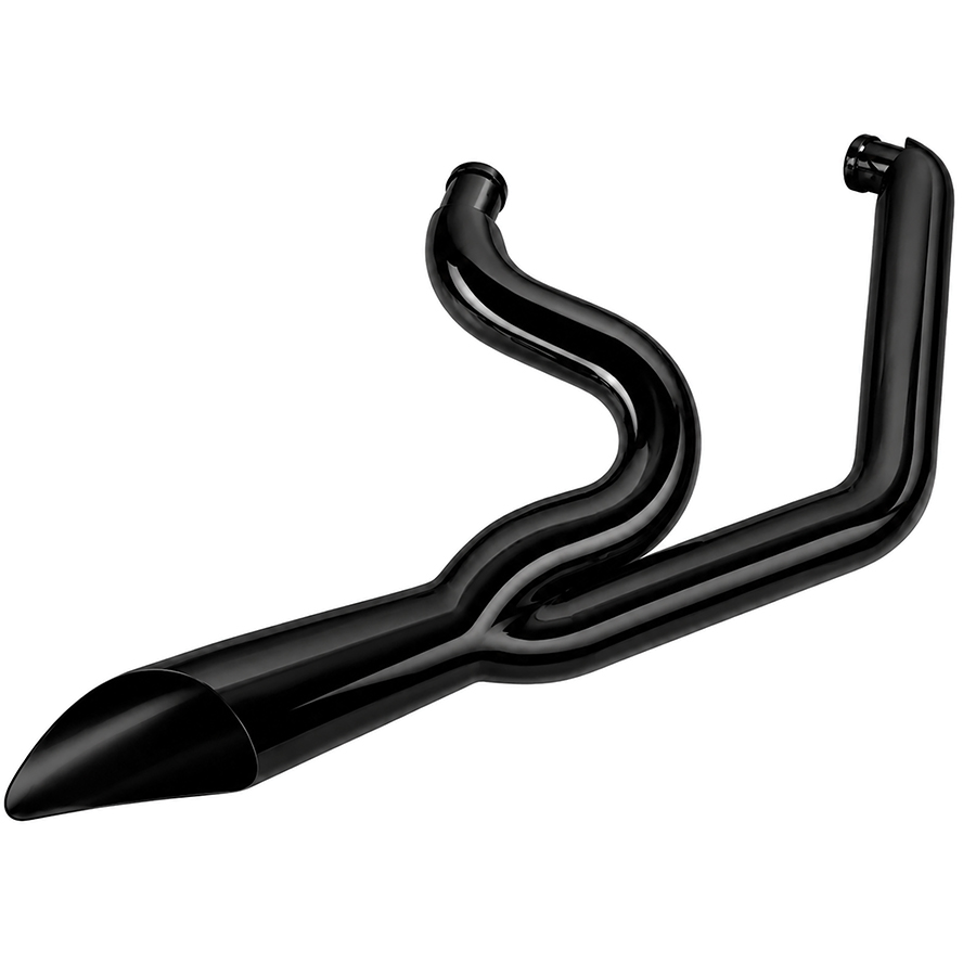 Wyatt Gatling 4" Exhaust Drag Pipe Set Black