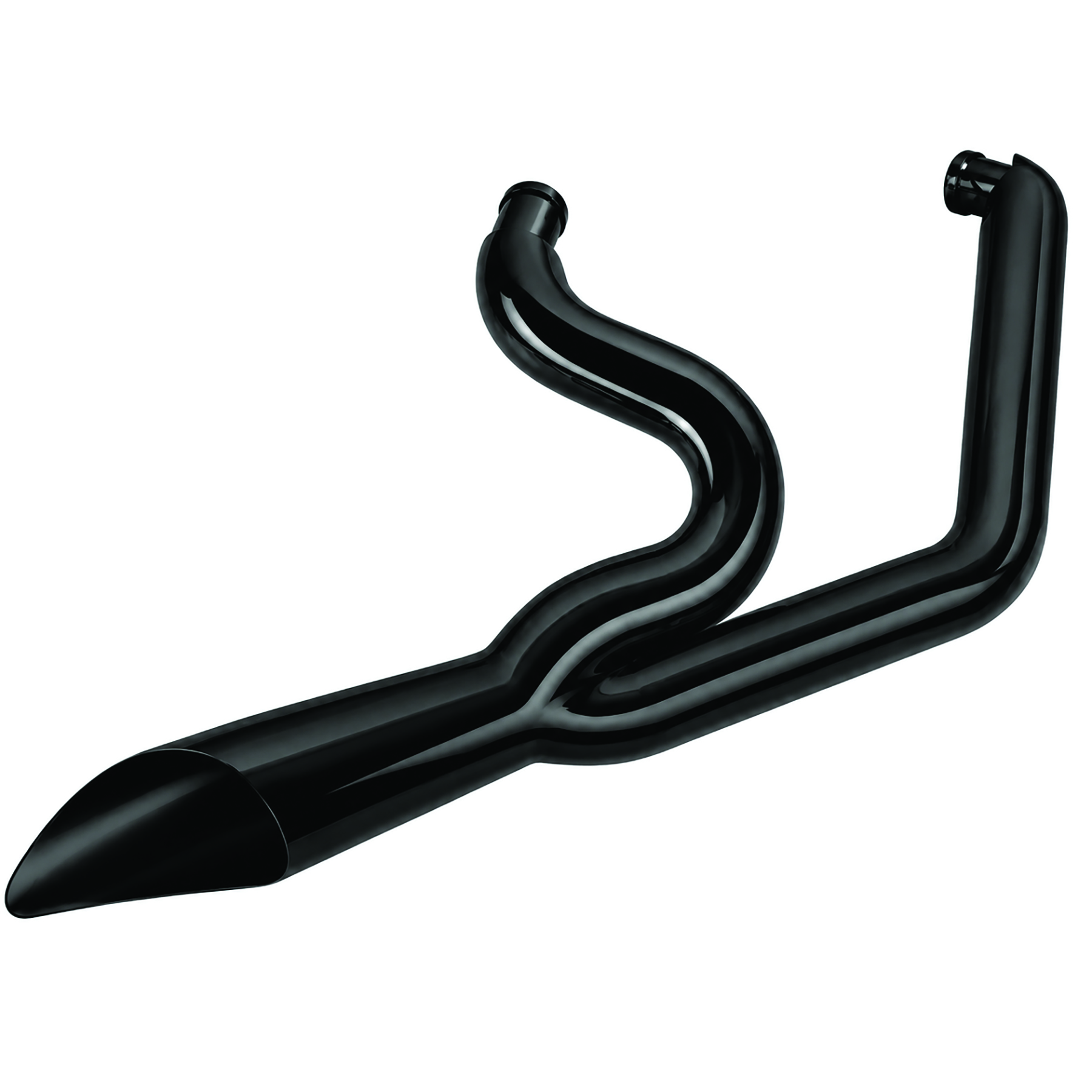 Wyatt Gatling 4" Exhaust Drag Pipe Set Black