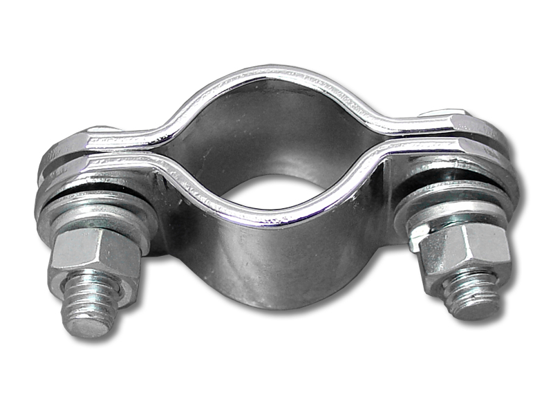 Chrome 1" Frame Exhaust Clamp