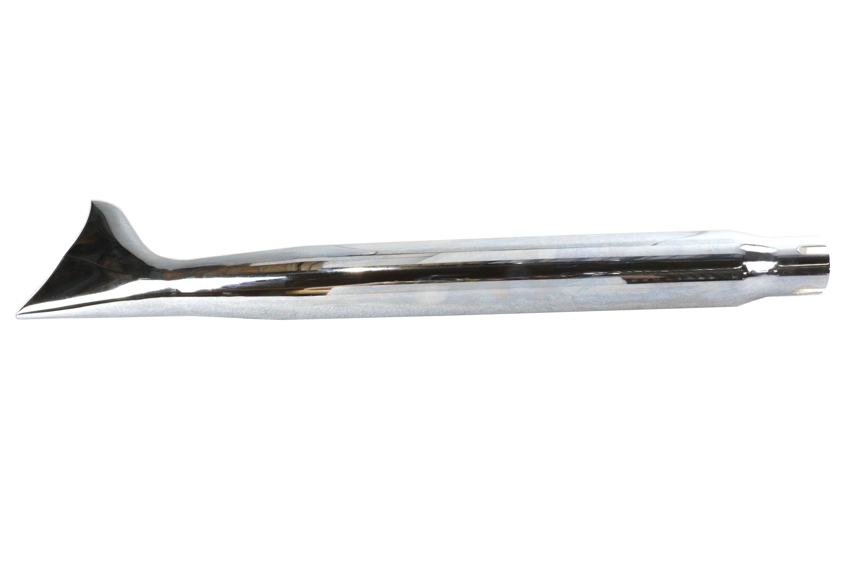 Chrome Tapered Fishtail Muffler 27"