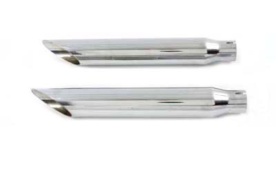 16-1/2" Baloney Slice Slip On Muffler Chrome