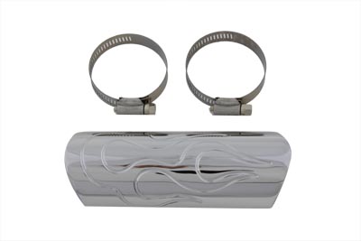 Exhaust Heat Shield Flame Style