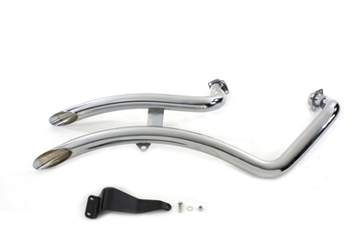 XL Exhaust Drag Pipe Set Chrome
