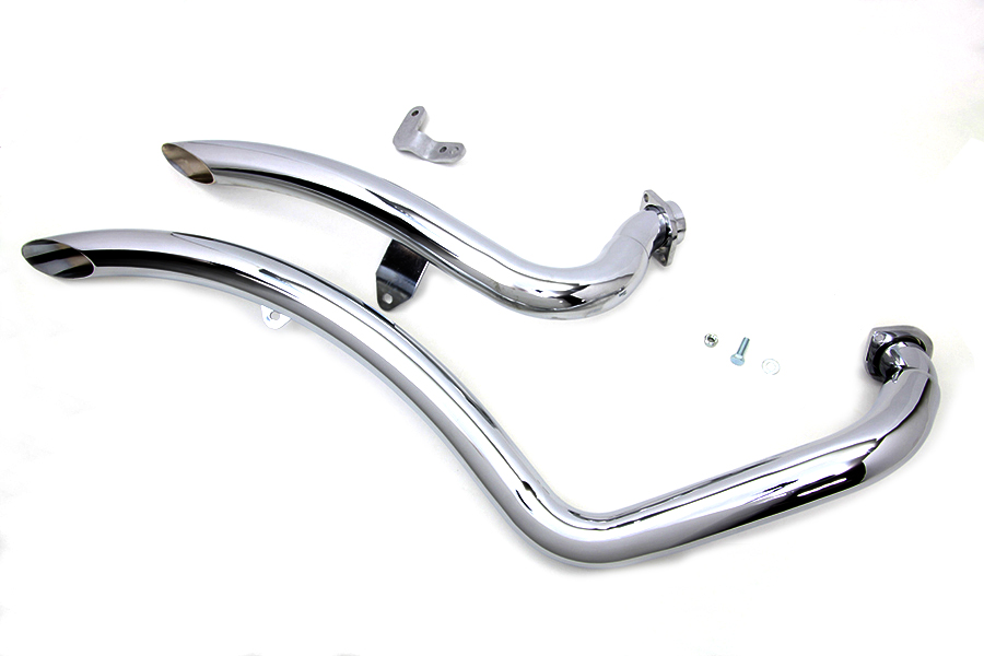 Exhaust Drag Pipe Set Curvado fits Harley Davidson