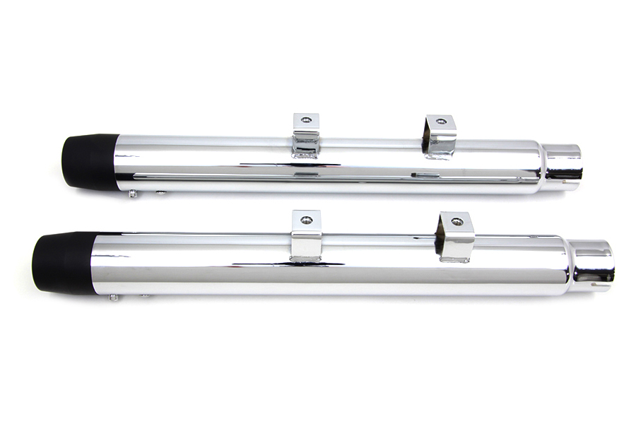 2-1/4" Diameter Chrome Straight Muffler Set