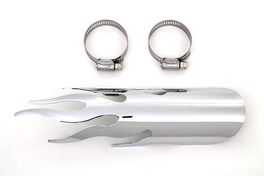 Chrome Flame Heat Shield