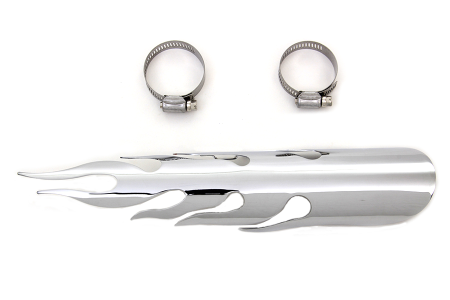 Chrome Flame Heat Shield