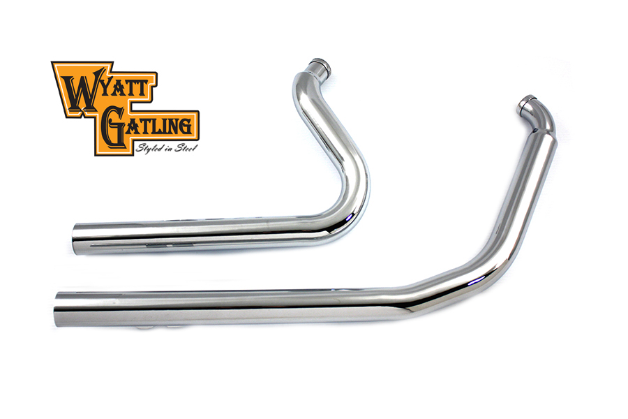 VTwin Wyatt Gatling Straight Cut Exhaust 1984-2006 Harley Softail FXST