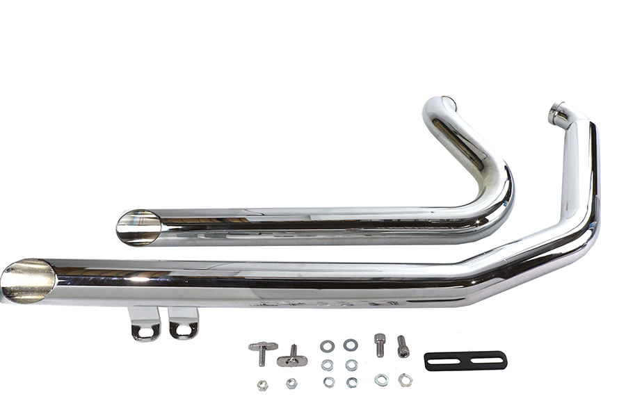 VTwin Wyatt Gatling Exhaust Drag Pipe Slash Shorty 1984-2006 Harley Softail FXST