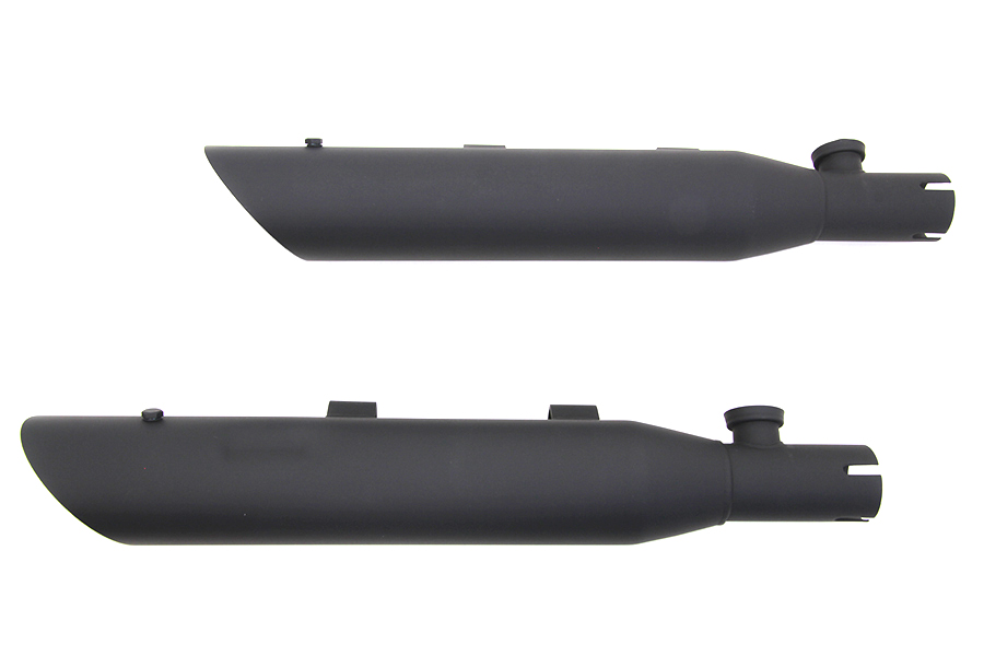 Wyatt Gatling Side Slash Slip-On Muffler Set Black
