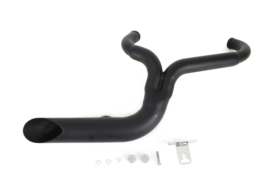 FXD 2:1 Lake Side Pipe Exhaust Black