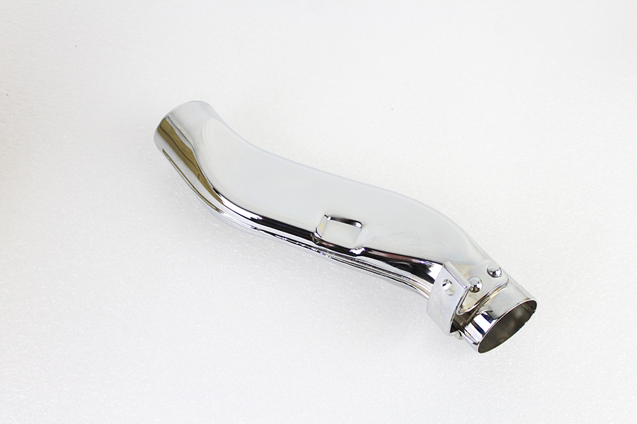 Flat "Squash" Pipe with Tab Chrome