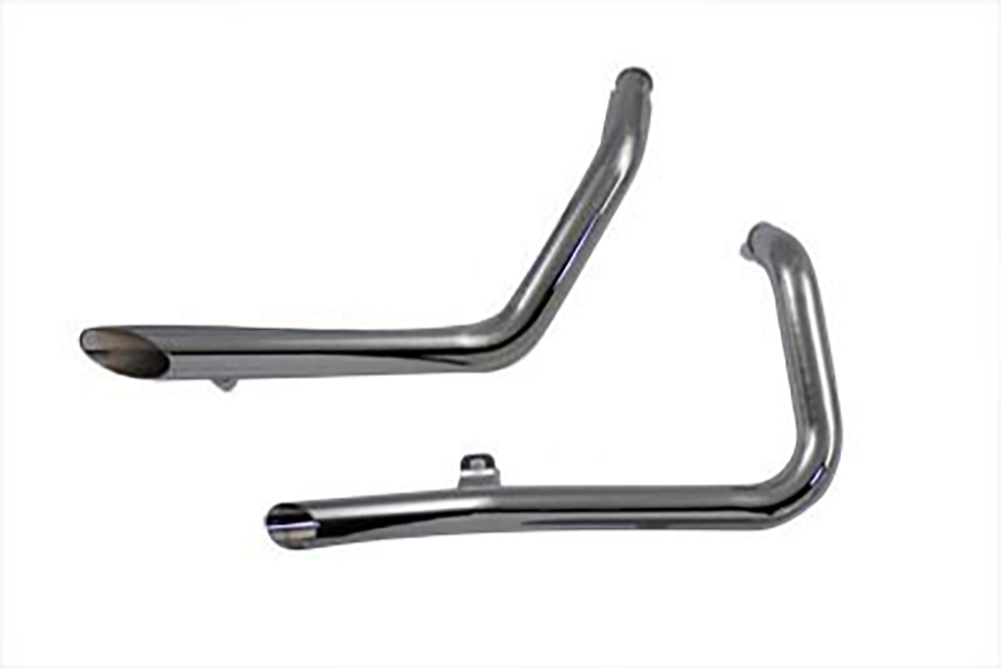 Factory Sample Exhaust Drag Pipe Set Side Slash Style