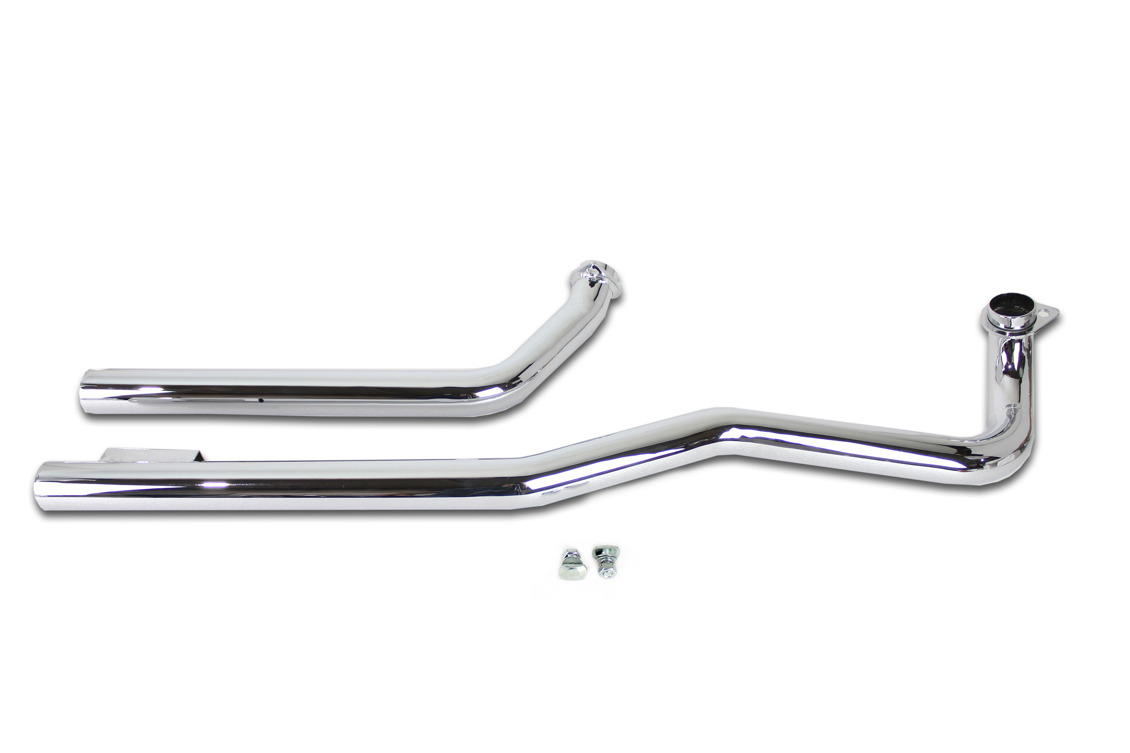 Factory Sample Shovelhead Exhaust Straight Pipe Set Shotgun Chrome