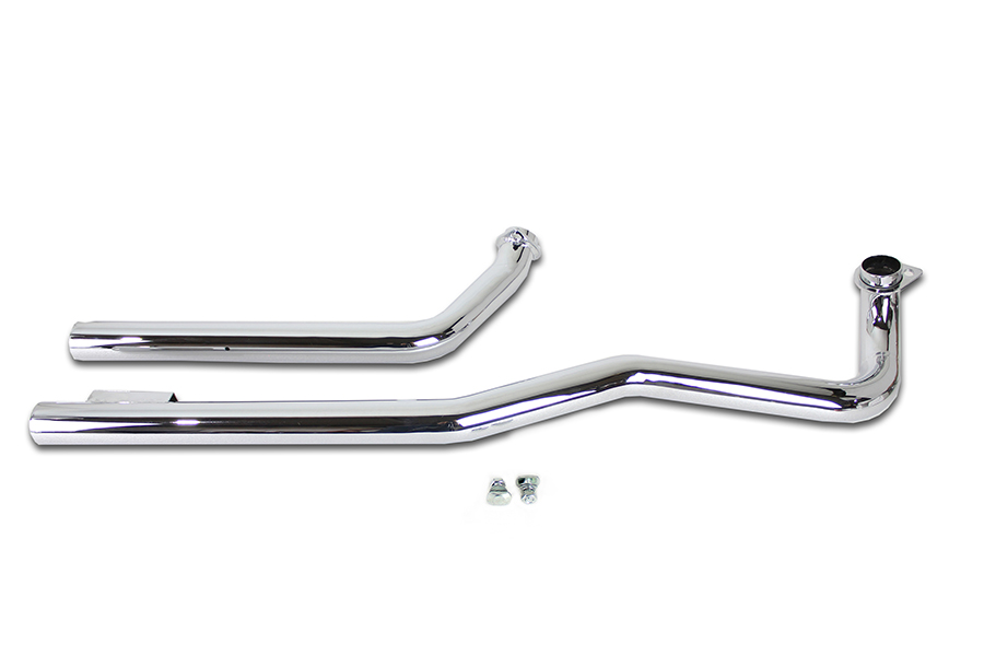 Factory Sample Shovelhead Exhaust Straight Pipe Set Chrome  Shotgun