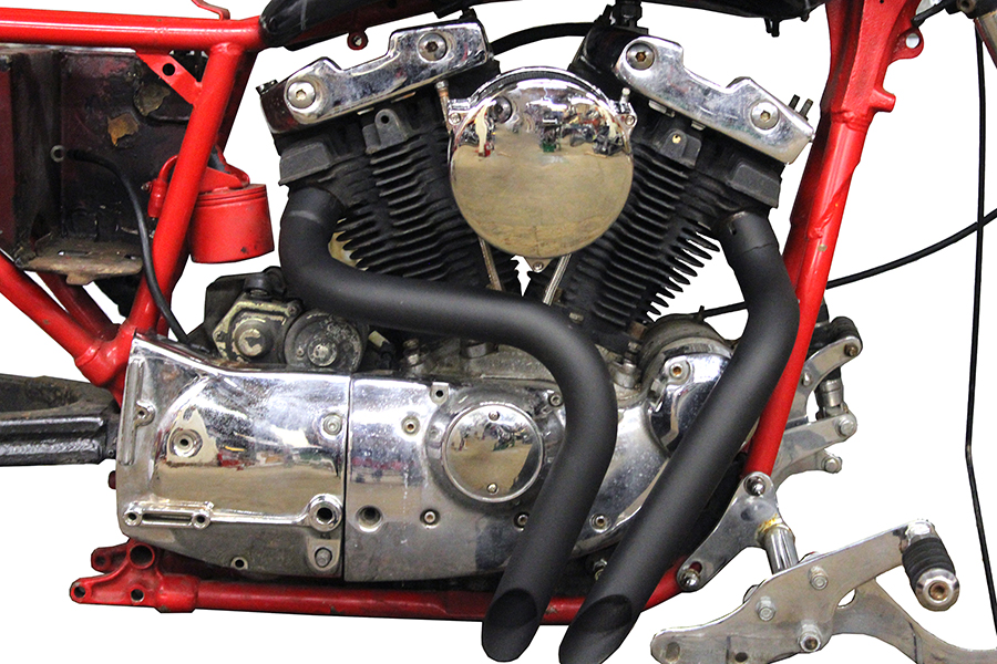Ironhead LAF Exhaust Header Set Black