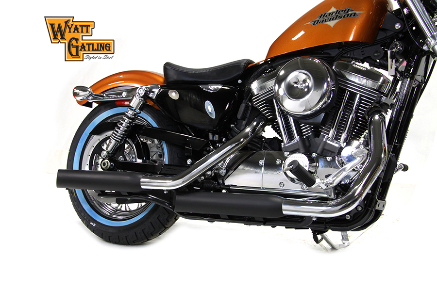 Wyatt Gatling Black Side Slash Muffler Set