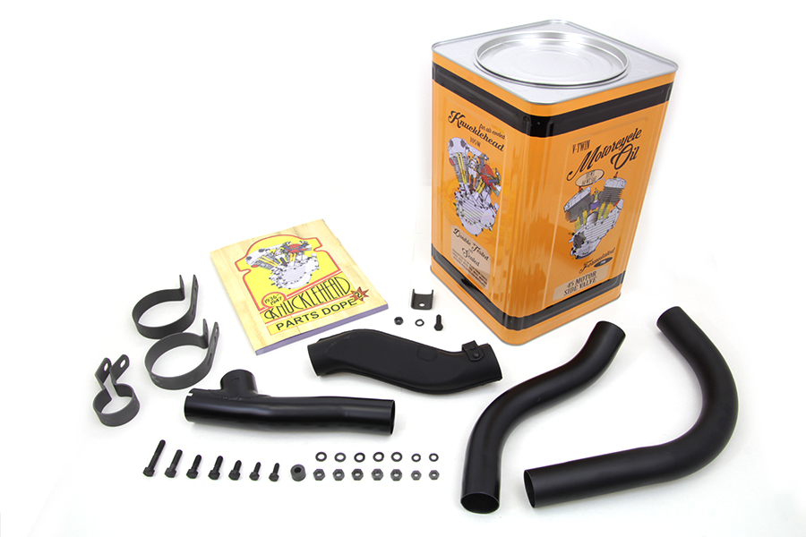 Black Knucklehead Exhaust Header Kit