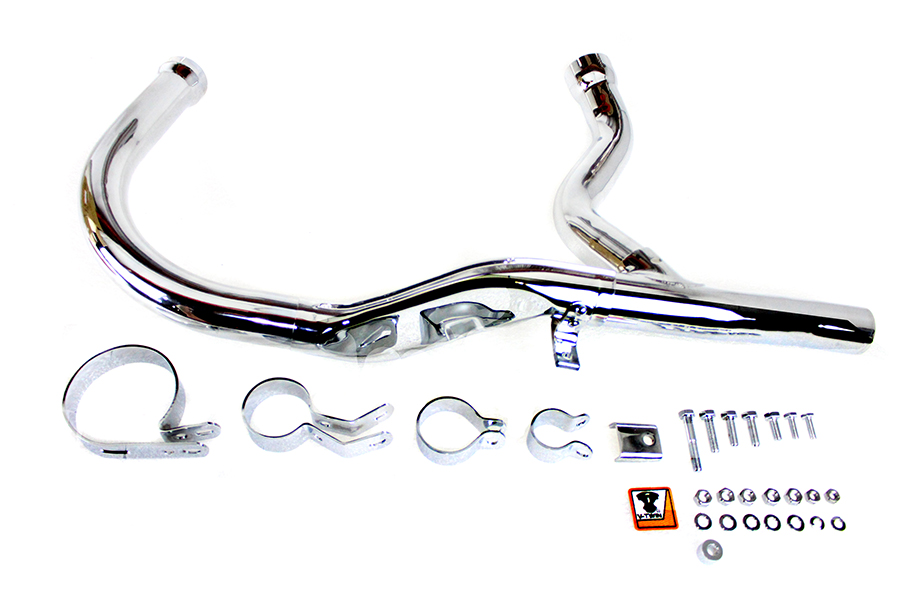 Panhead Exhaust Header Kit Chrome