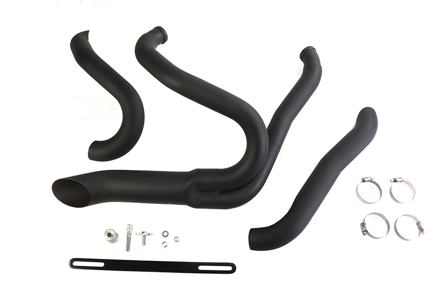 Black Wyatt Gatling 2 into 1 Exhaust Pipe Header Kit