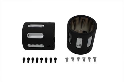 Black Revolver Tip Set For 4" Muffler