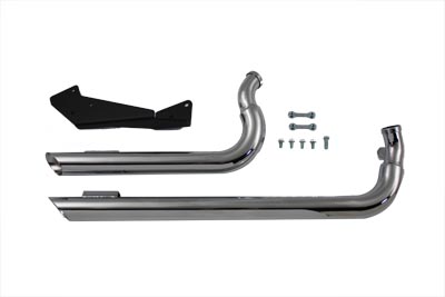 Wyatt Gatling Exhaust Drag Pipe Set Slash Cut