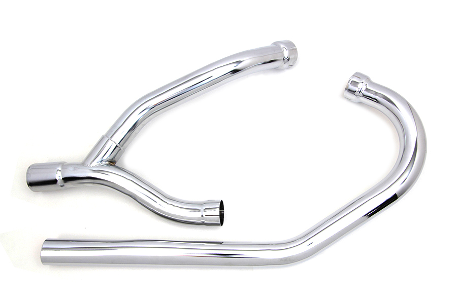 *UPDATE 2 into 1 K Exhaust Header Set Chrome