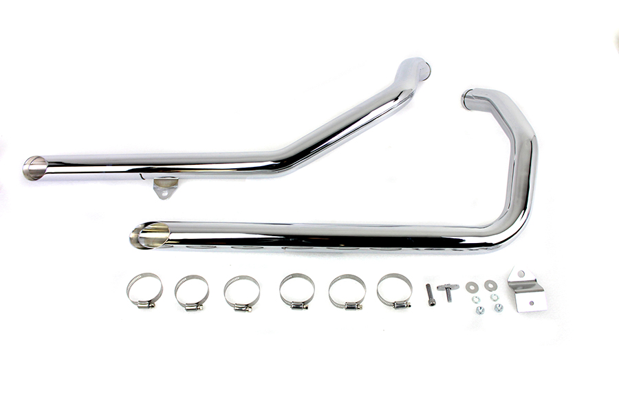 MCM Illusion Drag Pipe Set Chrome