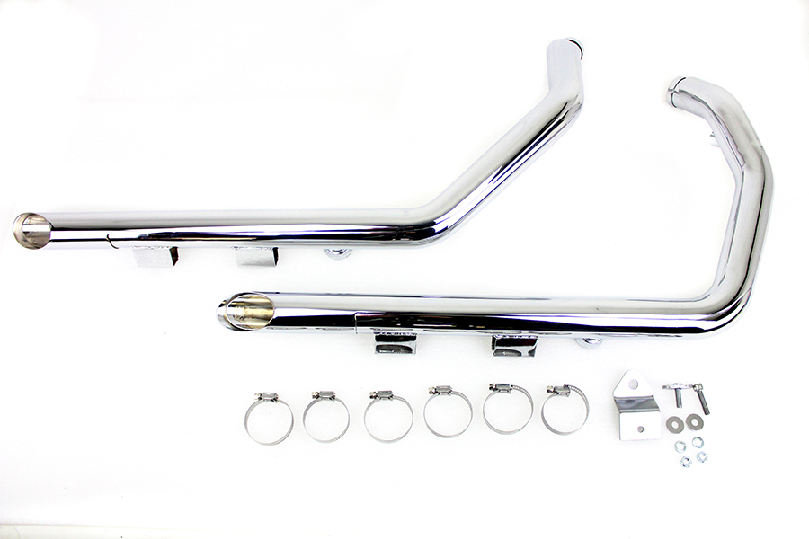 MCM Illusion Drag Pipe Set Chrome