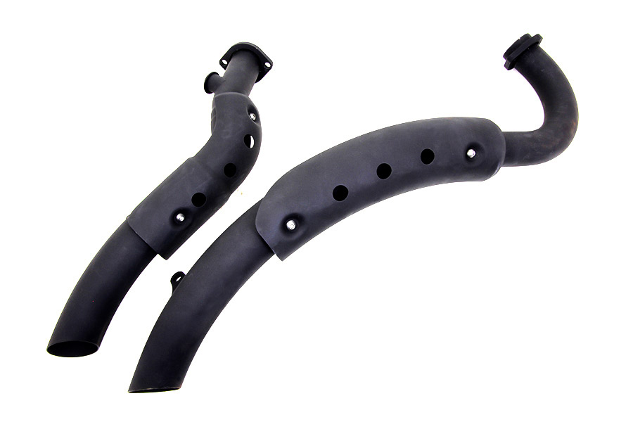 Black Drag Pipe Set With Heat Shields
