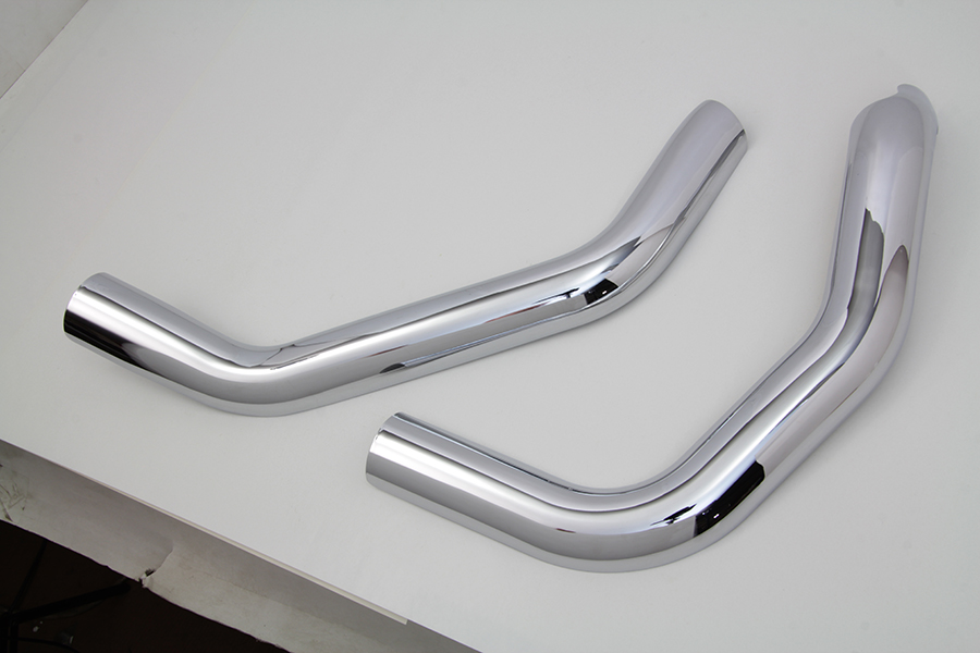 Plain Heat Shield Set Chrome fits Harley Davidson - Bild 2 von 3