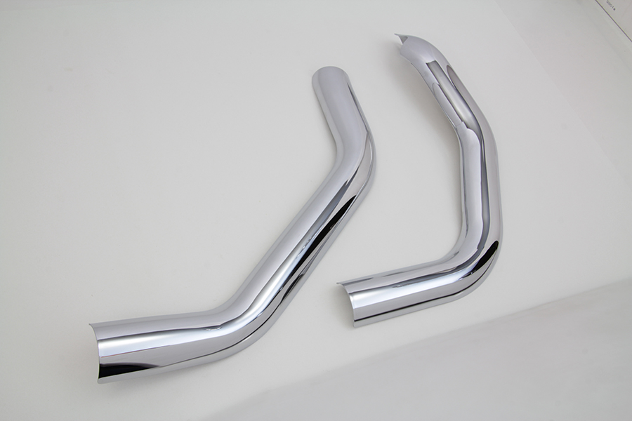 Plain Heat Shield Set Chrome fits Harley Davidson - Bild 3 von 3
