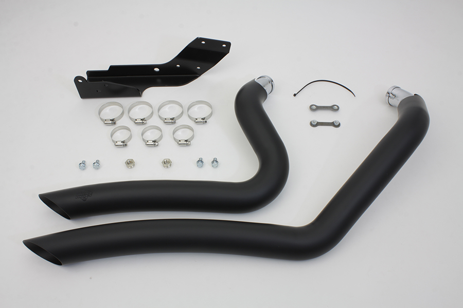 Black Vance & Hines Super Radius Exhaust Pipe Set