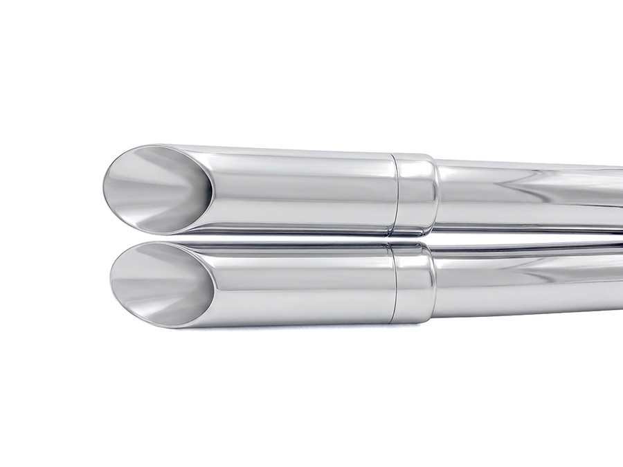 1-3/4" Turn Out Exhaust Tip Set Chrome