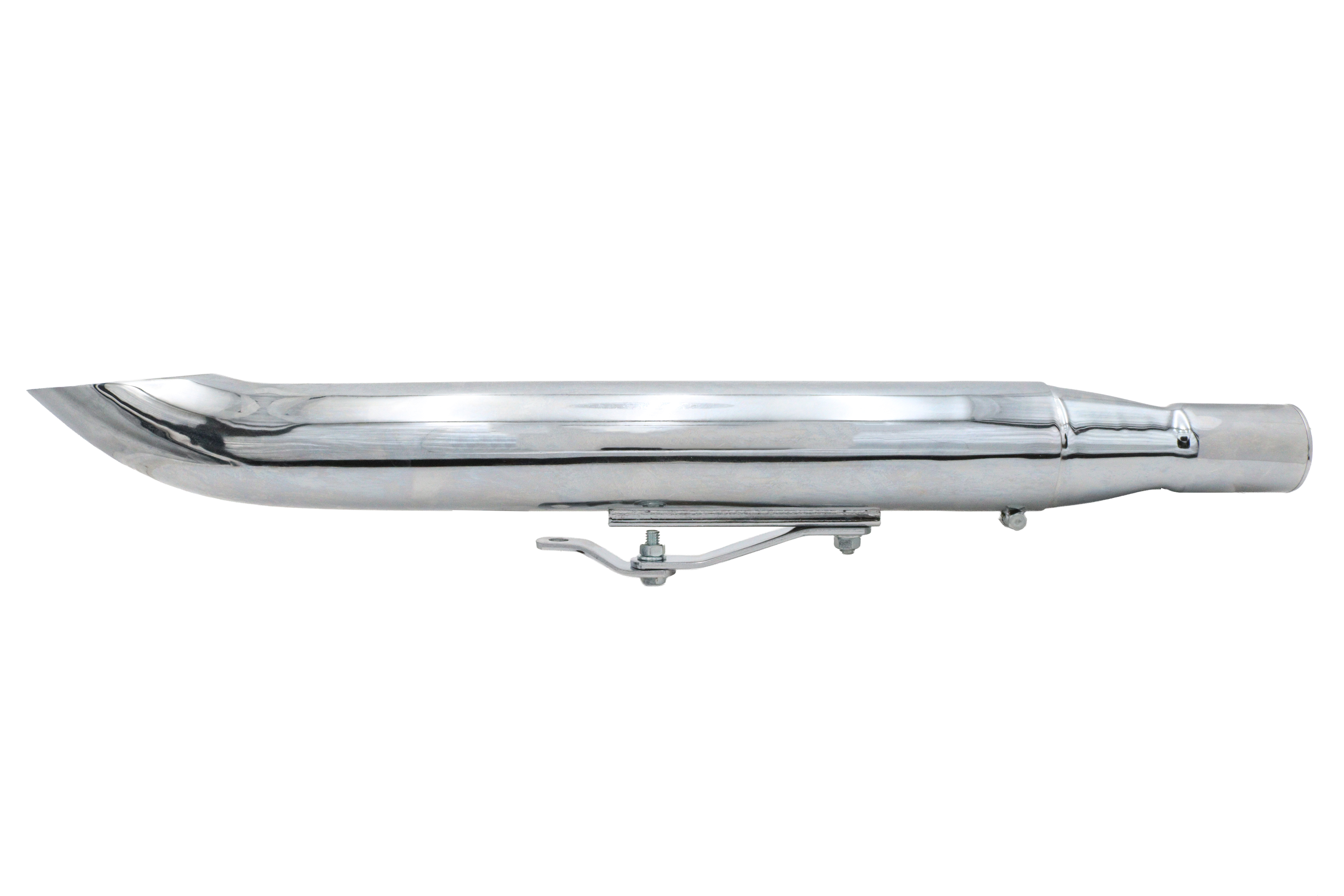 24" Collector Turn Out Exhaust Tip Chrome