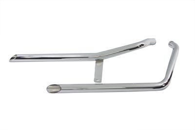 Exhaust Drag Pipe Set Slash Cut Style