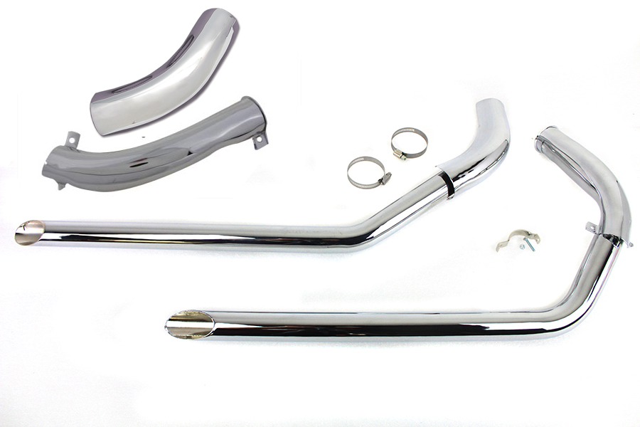 Wyatt Gatling Exhaust Drag Pipe Set Slash Cut Ends