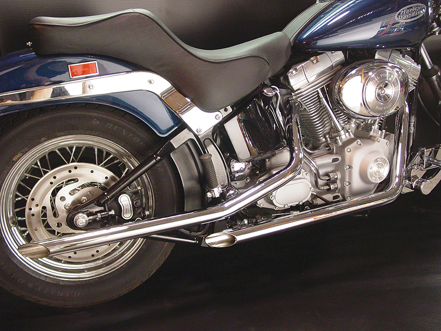 Exhaust Drag Pipe Set Slash Cut Ends fits Harley Davidson