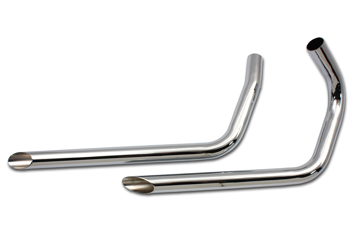 Exhaust Drag Pipe Set Slash Cut Ends