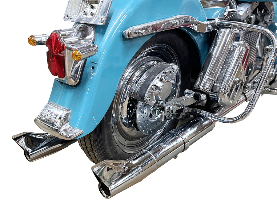 29-0152 2イン1エキパイクロームセット 1966-1969ショベル 2in1