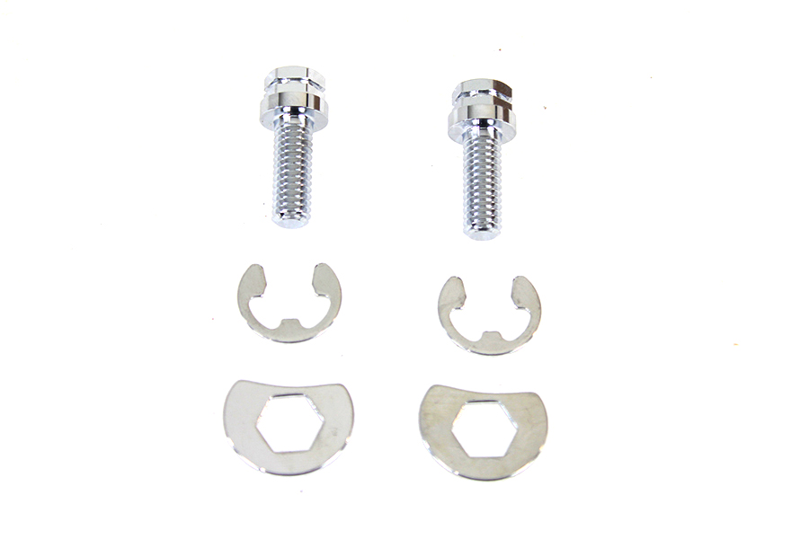 Exhaust Pipe Locking Bolt Mounting Kit Chrome