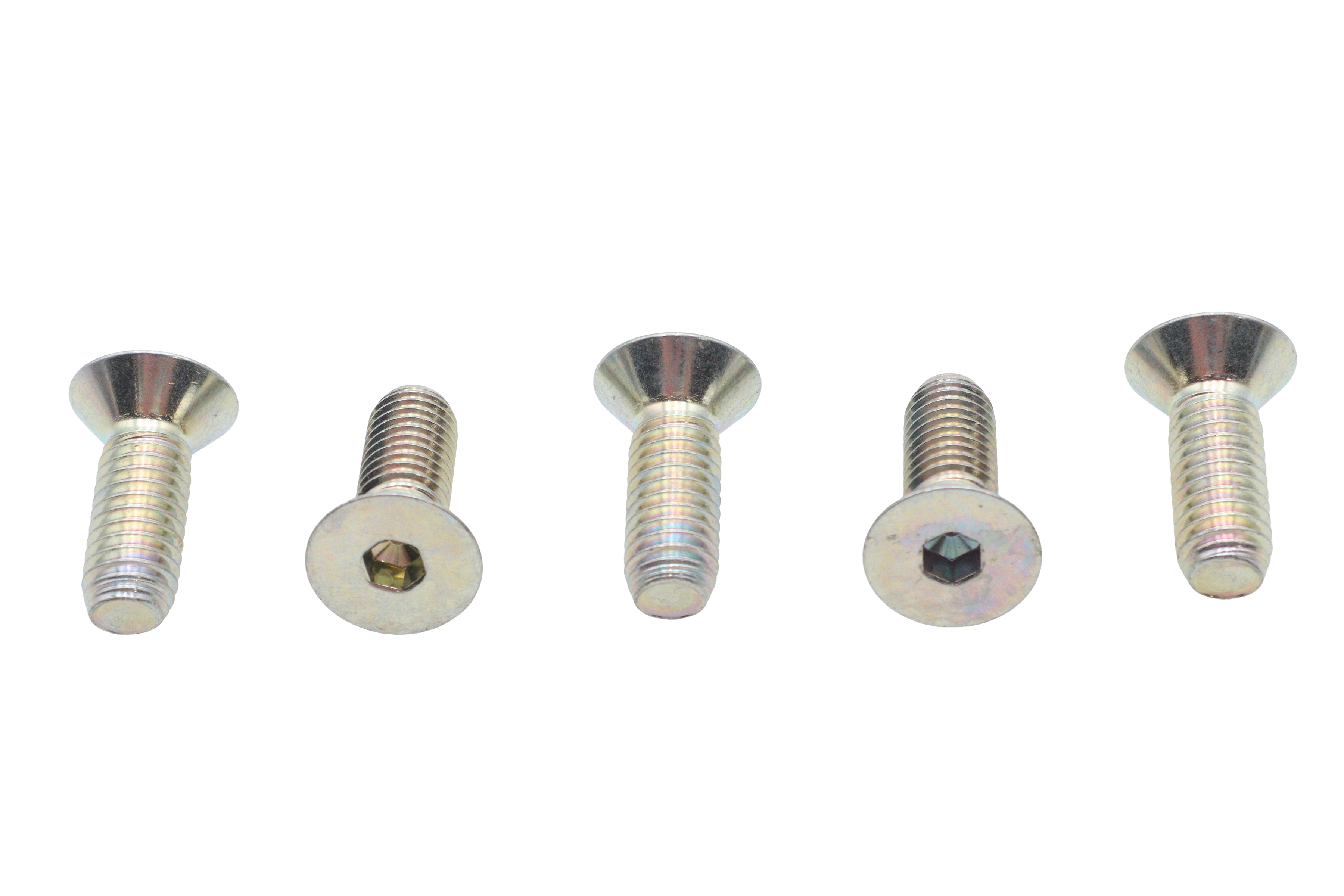 Cast Wheel Front and Rear Disc Screw and Nut Kit Zinc