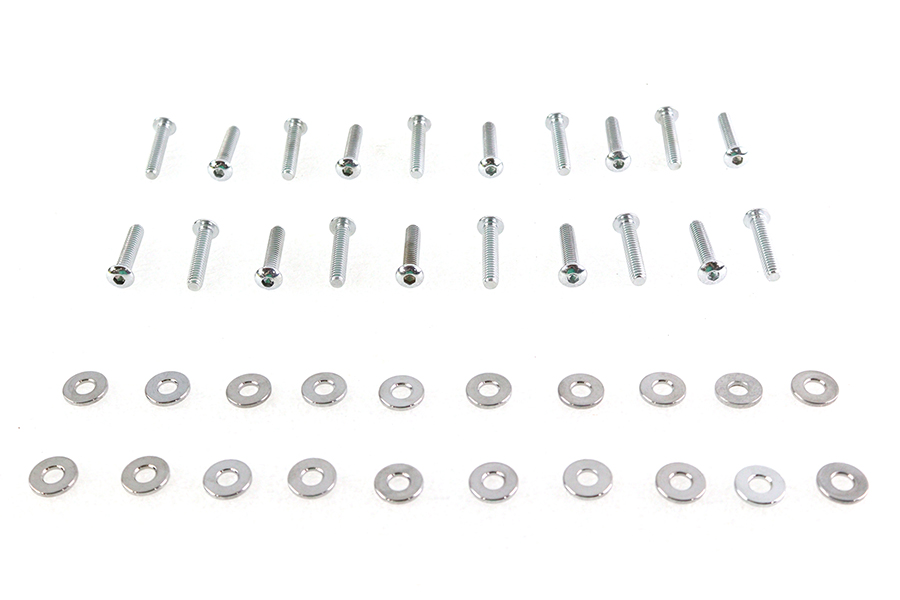 Rocker Box Cover Allen Screw Kit Chrome