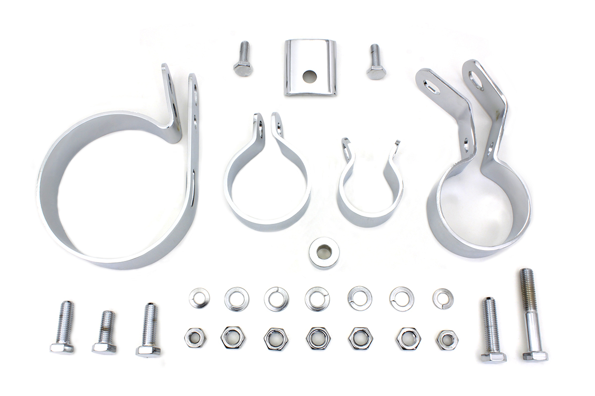 Chrome Exhaust System Clamp Kit